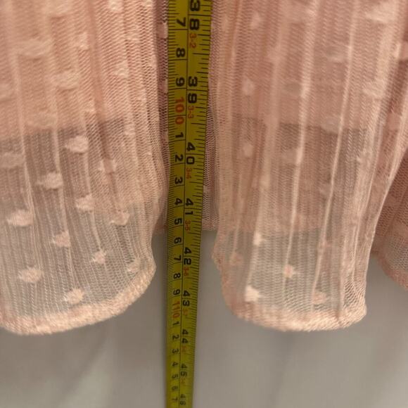 LANE BRYANT NWT size 14/16 pink Blush Embroidered Dot Mesh Swing Dress Beautiful - Picture 10 of 15